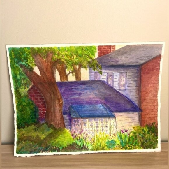 Original Watercolor Painting NWOT - Picture 1 of 6